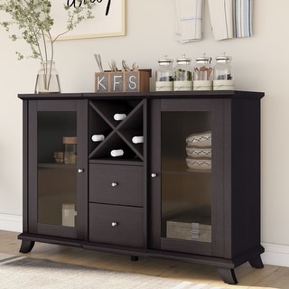 DH BASIC Modern 47" Buffet Server with Wine Storage by Denhour