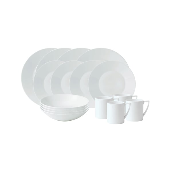 Wedgwood White 16-piece Fine Bone China Place Setting