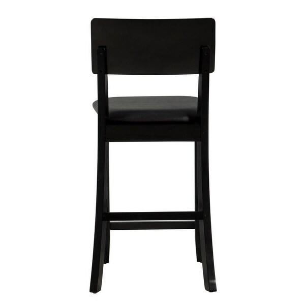 Linon Aldersey Black Stationary Counter Stool