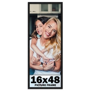 16x48 Frame Black Picture Frame - Complete Modern Photo Frame Includes