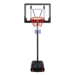 5.2ft-6.9ft Adjustable Height Basketball Hoop for Indoor Outdoor Backyard Use