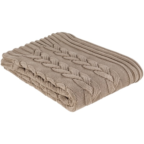 Artistic Weavers Katia Cable Knitted Cotton Throw