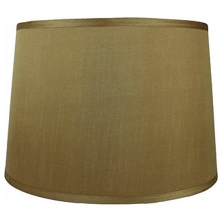 French Drum Lamp Shade, 14" Top, 16" Bottom, 12" Slant