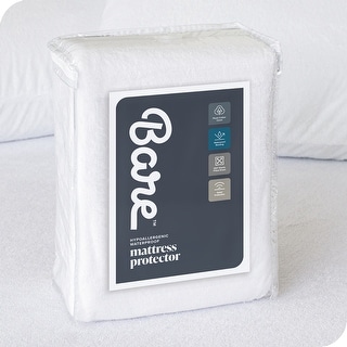 Bare Home Terry Cotton Mattress Protector & Pillow Protector Bundle