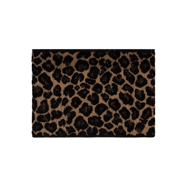 Authentic Hotel and Spa Turkish Cotton Cheetah Jacquard Trim Midnight Blue 2-piece Hand Towel Set