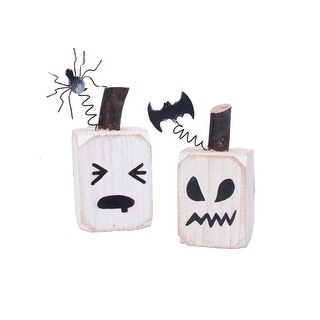 Halloween Ghost Block, A/3 - White - Set of 3