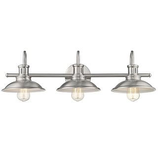 3-Light Nickel Bath Bar Vanity Light