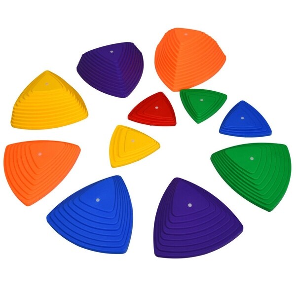 11 Pcs Non-Slip Bottom Kids Balance Stepping Stones - N/A