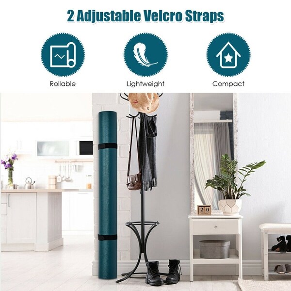 Workout Yoga Mat for Exercise - 7' x 5' x 8 mm