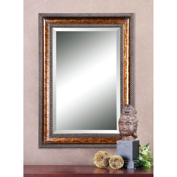 Uttermost Sinatra Bronze Leaf Mirror