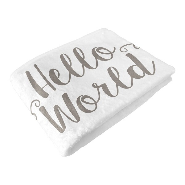 Grey Elephant Boy or Girl Baby Monthly Milestone Blanket - Watercolor Safari Animal for Mint Green and Gray Collection