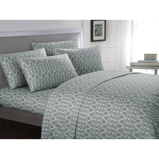 Chic Home Tuliptree 6 Piece Geometric Pattern Bed Sheet Set