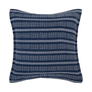 Chenille Stripe Ink Euro Sham