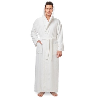 Men's Long Turkish Cotton Hooded Bathrobe
