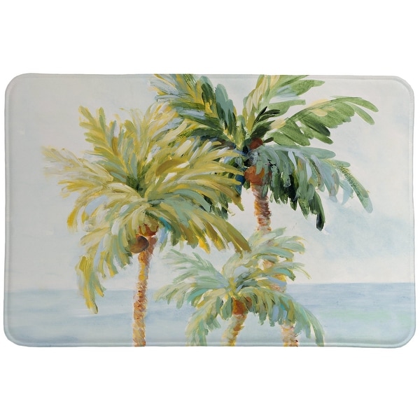 Golden Palm Memory Foam Rug
