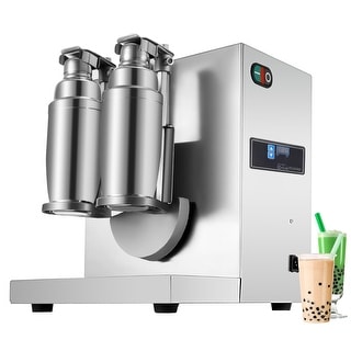 VEVOR Milk Tea Shaker Double Frame Milk Tea Shaking Machine 400r per Minute Stainless Steel Auto Making