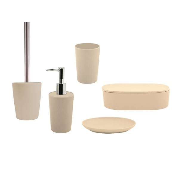 Countertop Soap And Lotion Dispenser Spirella Takeo Beige Bamboo