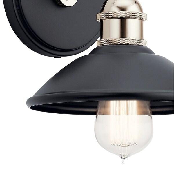 Kichler Lighting Clyde 1-Light Wall Sconce Black