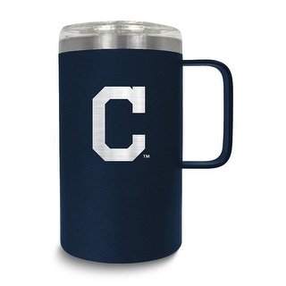 MLB Cleveland Indians Stainless Steel 18 Oz. Hustle Mug with Lid