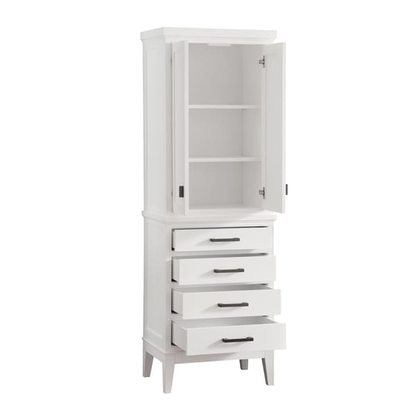 Avanity Madison 24-inch Linen Tower in White - 24"W x 71"H