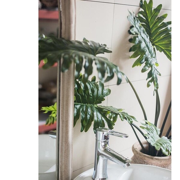 RusticReach Potted Plant Artificial Philodendron Plant 31" Tall