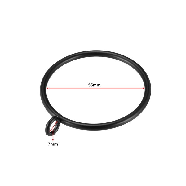 Curtain Rings Metal Drapery Ring for Curtain Rods 24 Pcs