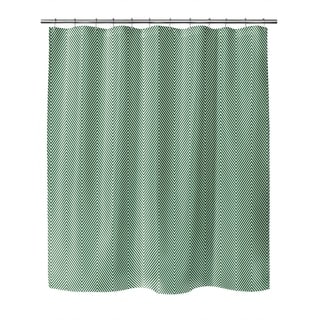 DEEP CHEVRON GREEN Shower Curtain By Kavka Designs