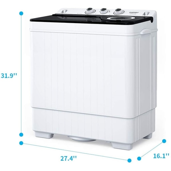 ZOKOP 26Lbs Semi-automatic Twin Tube Washing Machine