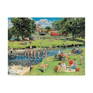 Trevor Mitchell 'At The Picnic Spot' Canvas Art