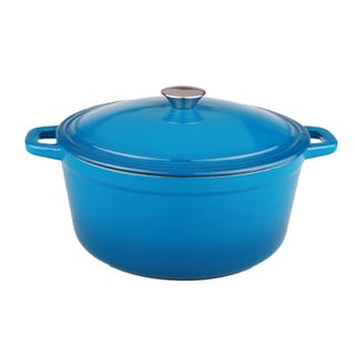 Neo 5qt Cast Iron Covered Casserole Blue