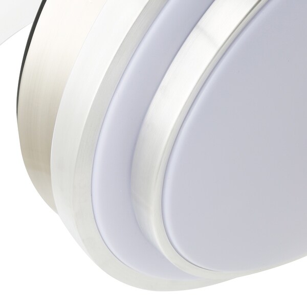 Round 36-inch LED Retractable Ceiling Fan with Remote 3 Color Tones Quiet Ceiling Fan for Living Room and Bedroom - 36 Inches