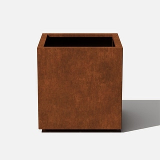 Veradek Corten Steel Series Cube Planter