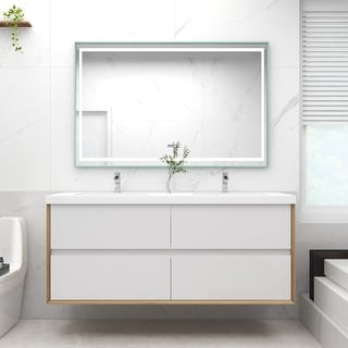 Selina 60" Wall Mounted Vanity with Double Sink