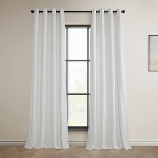 Porch & Den Riedweg Velvet Vintage-style Grommet Curtain (1 Panel)