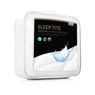 Malouf Sleep Tite Quilt Tite Quilted Waterproof Cotton Mattress Protector - White