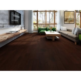 Mocha Finish Engineered Hickory Wood Flooring (20.02 Sq. Ft/Carton)