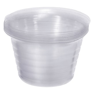 Plant Pots Saucer Plastic Flower Drip Trays for Indoor Outdoor - Clear