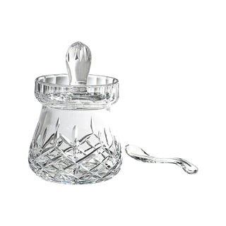Majestic Gifts Inc. Cut Crystal honey jar with spoon