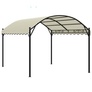 vidaXL Gazebo Fabric Cream - 157.5" x 118.1" x 102.4"