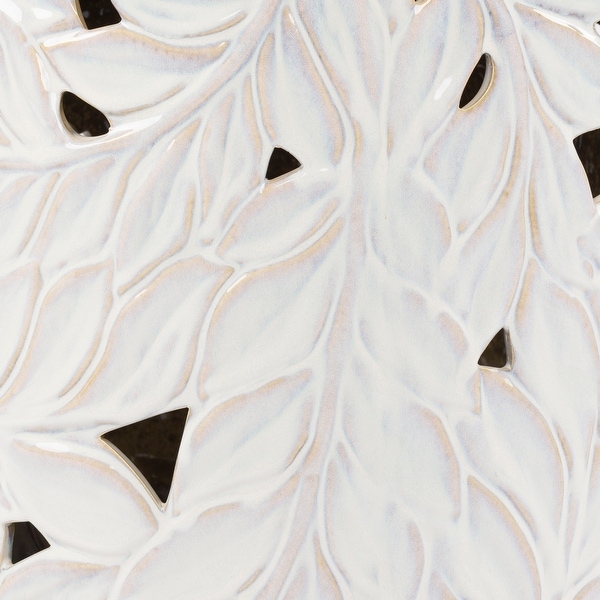 Artistic Weavers Mili Tropical Leaves Outdoor Garden Stool