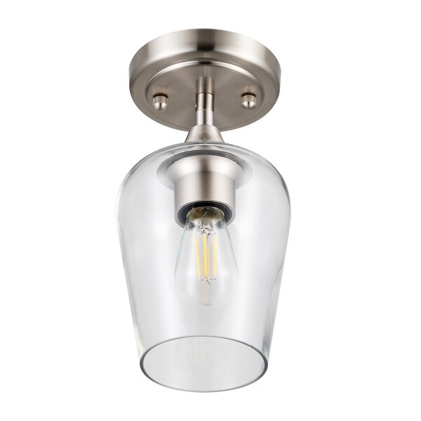 CO-Z 1-light Glass Pendant Light with Adjustable Cord