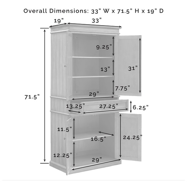 Parsons Pantry in Mahogany