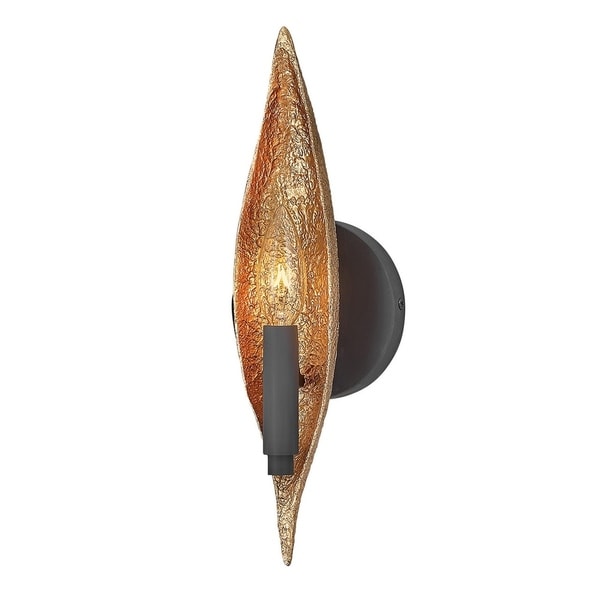 Fredrick Ramond FR44002CBK One Light Wall Sconce Willow Carbon Black - One Size