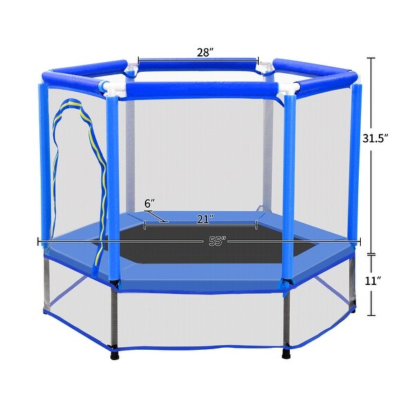 55" Toddlers Trampoline for Kids