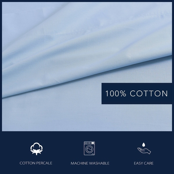 Nautica Cotton Percale Deep Pocket Bed Sheet Sets