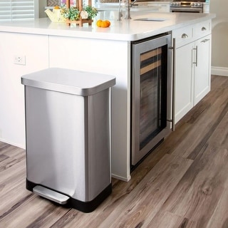 Stainless Steel Step On Kitchen Trash Can