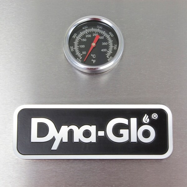 Dyna-Glo 60000 BTU 24 Inch Wide Free Standing 5 Burner Liquid Propane - Stainless/Black