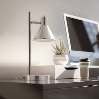 Poplar Brushed Steel Desk Lamp
