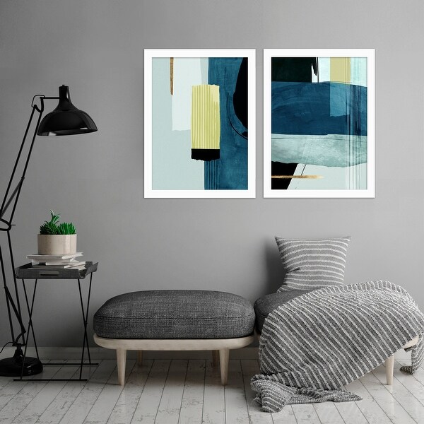 The Stars Edge by PI Creative Art 2 Piece White Framed Print Art Set