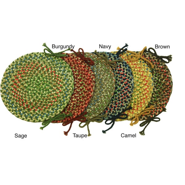 Katie Braided Chair Pads by Rhody Rug (Set of 4)